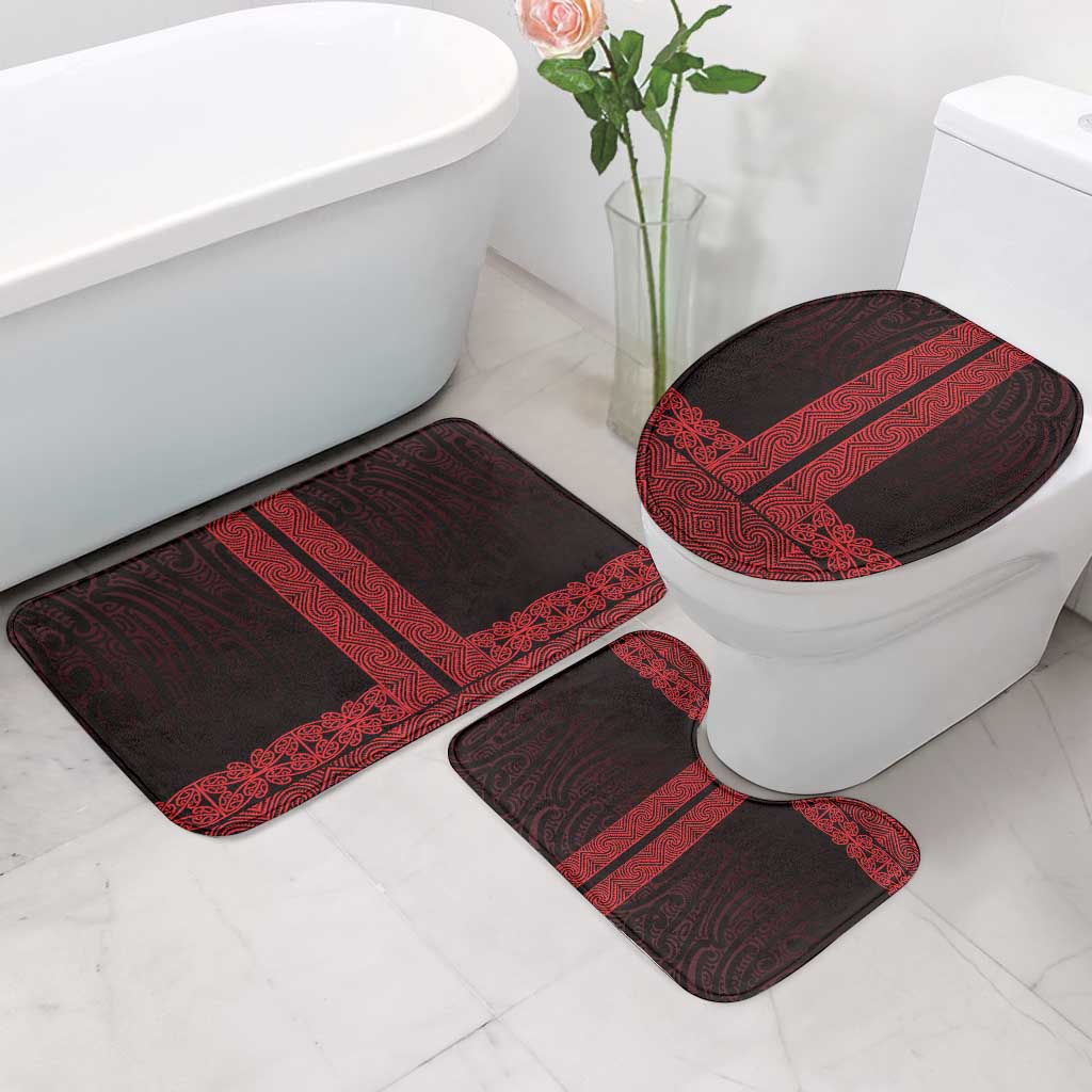 New Zealand Maori Kowhaiwhai Bathroom Set Whero Maui and Mangopare LT9 - Polynesian Pride