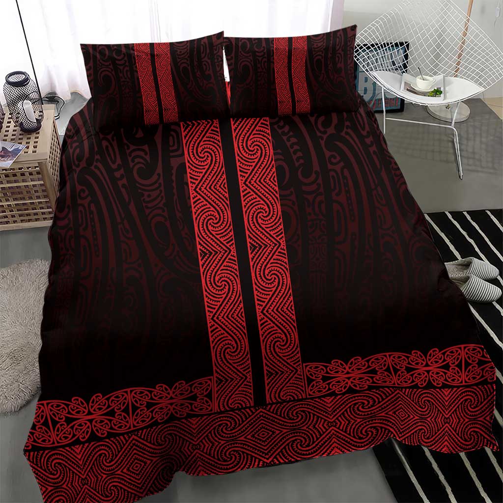 New Zealand Maori Kowhaiwhai Bedding Set Whero Maui and Mangopare LT9 - Polynesian Pride