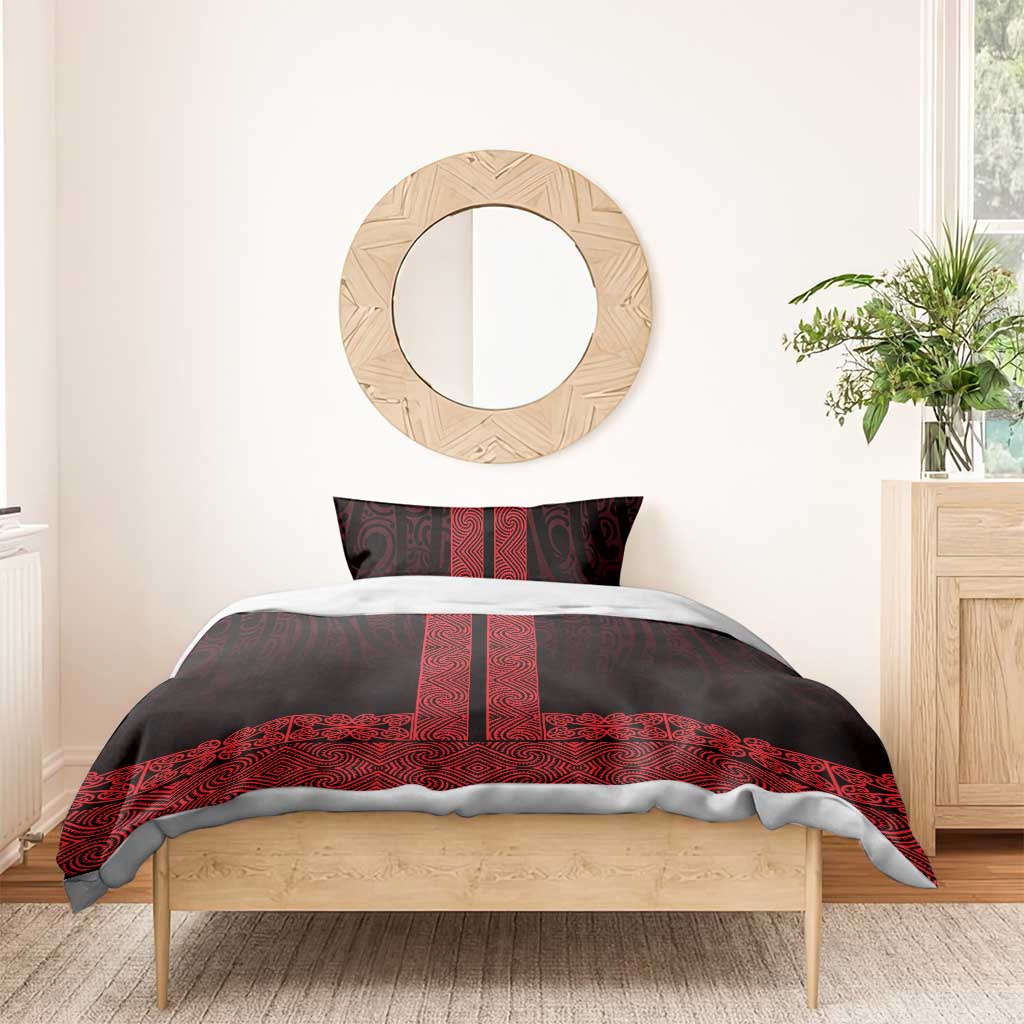 New Zealand Maori Kowhaiwhai Bedding Set Whero Maui and Mangopare LT9 - Polynesian Pride