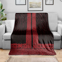 New Zealand Maori Kowhaiwhai Blanket Whero Maui and Mangopare LT9 - Polynesian Pride