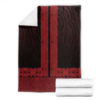 New Zealand Maori Kowhaiwhai Blanket Whero Maui and Mangopare LT9 - Polynesian Pride