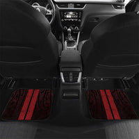 New Zealand Maori Kowhaiwhai Car Mats Whero Maui and Mangopare LT9 Set 2pcs - Back Red - Polynesian Pride