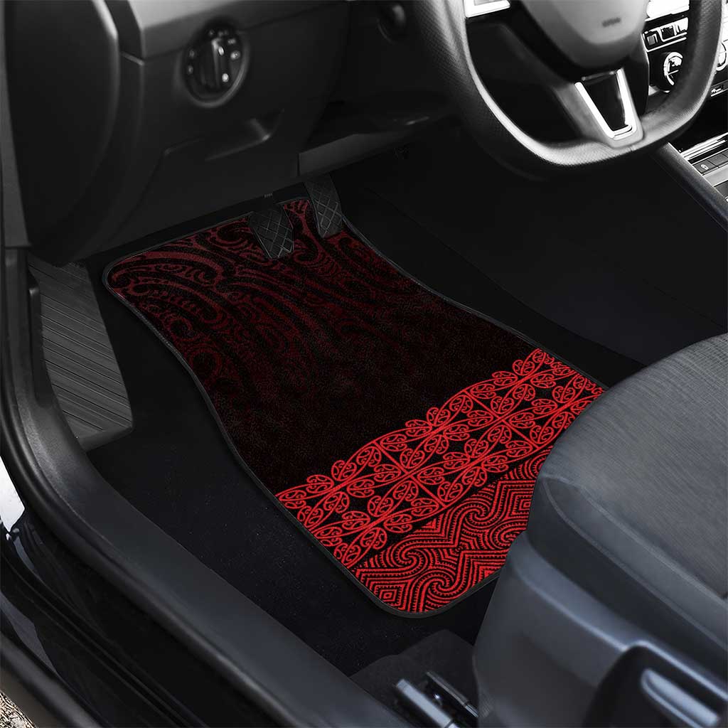 New Zealand Maori Kowhaiwhai Car Mats Whero Maui and Mangopare LT9 - Polynesian Pride