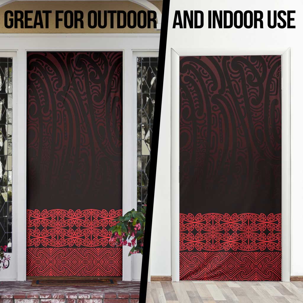 New Zealand Maori Kowhaiwhai Door Cover Whero Maui and Mangopare LT9 - Polynesian Pride