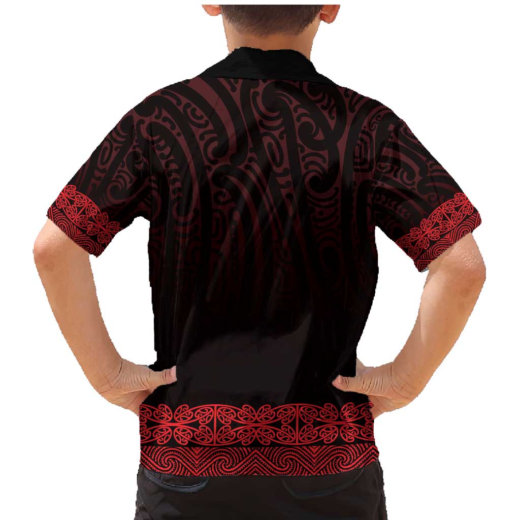 New Zealand Maori Kowhaiwhai Family Matching Mermaid Dress and Hawaiian Shirt Whero Maui and Mangopare LT9 - Polynesian Pride