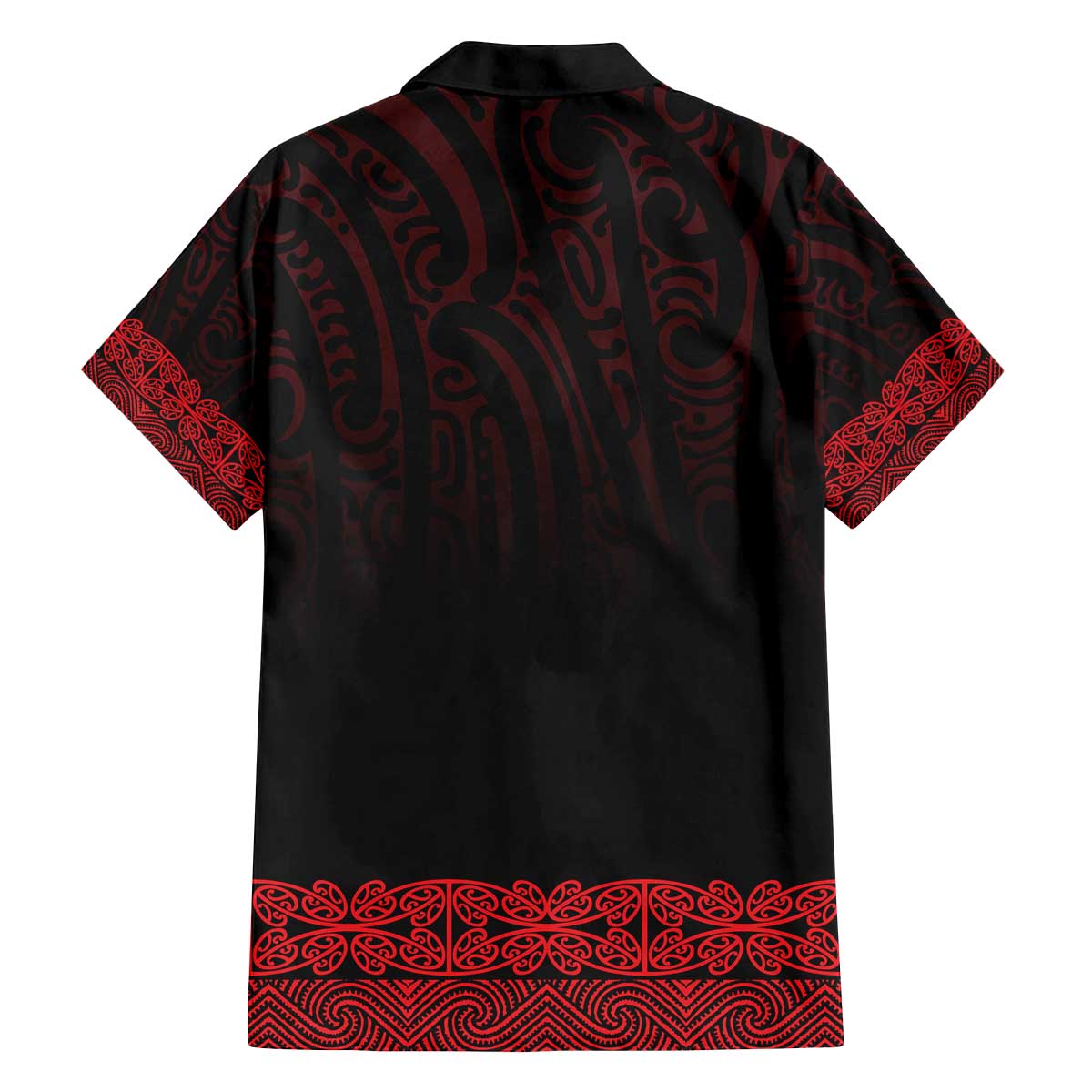 New Zealand Maori Kowhaiwhai Family Matching Off The Shoulder Long Sleeve Dress and Hawaiian Shirt Whero Maui and Mangopare LT9 - Polynesian Pride