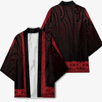 New Zealand Maori Kowhaiwhai Kimono Whero Maui and Mangopare LT9 - Polynesian Pride