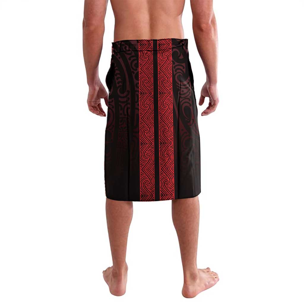 New Zealand Maori Kowhaiwhai Lavalava Whero Maui and Mangopare LT9 - Polynesian Pride