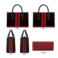 New Zealand Maori Kowhaiwhai Leather Bag Whero Maui and Mangopare LT9 - Polynesian Pride
