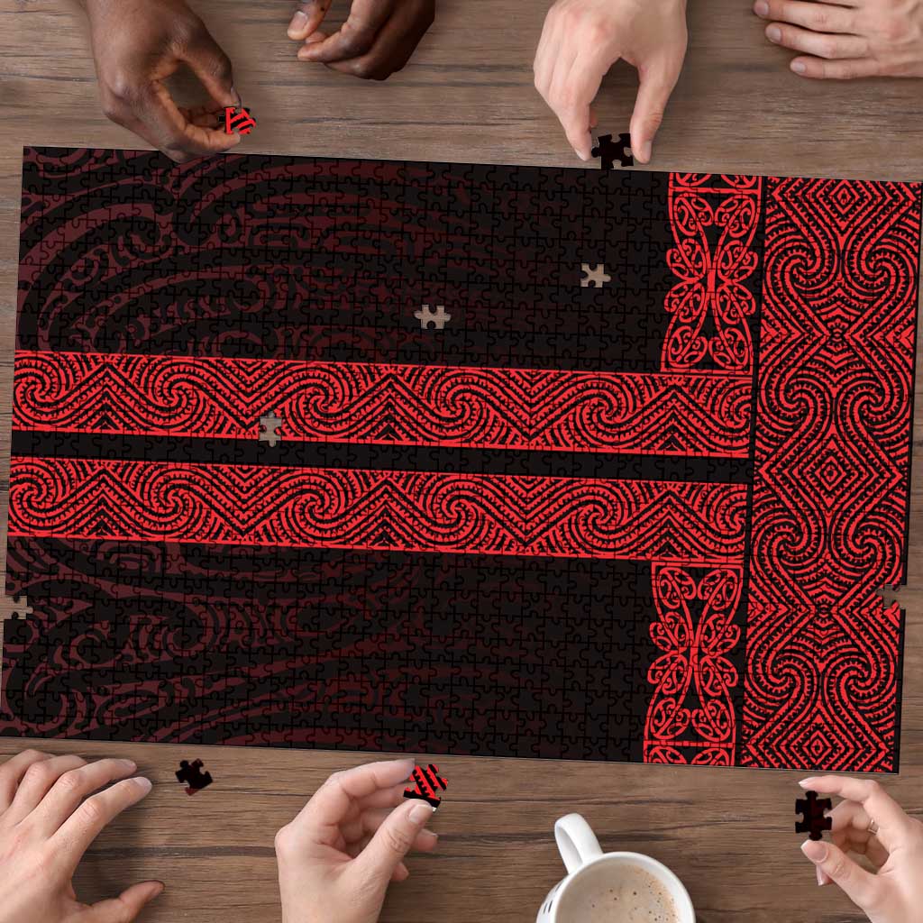 New Zealand Maori Kowhaiwhai Puzzle Whero Maui and Mangopare LT9 - Polynesian Pride
