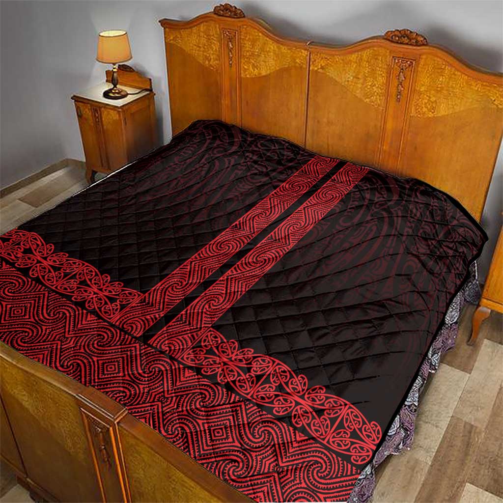 New Zealand Maori Kowhaiwhai Quilt Whero Maui and Mangopare LT9 - Polynesian Pride