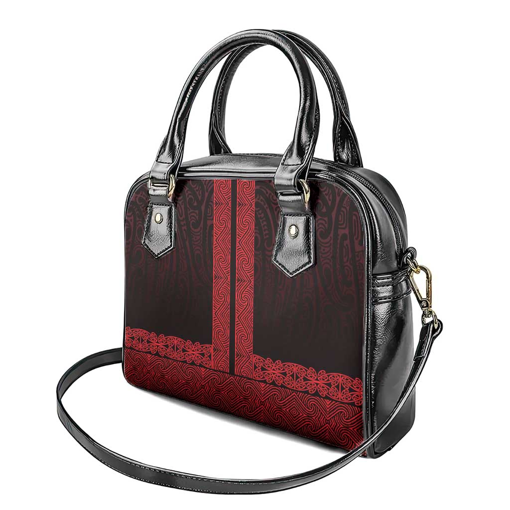 New Zealand Maori Kowhaiwhai Shoulder Handbag Whero Maui and Mangopare LT9 - Polynesian Pride