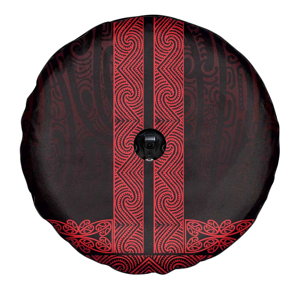 New Zealand Maori Kowhaiwhai Spare Tire Cover Whero Maui and Mangopare LT9 - Polynesian Pride