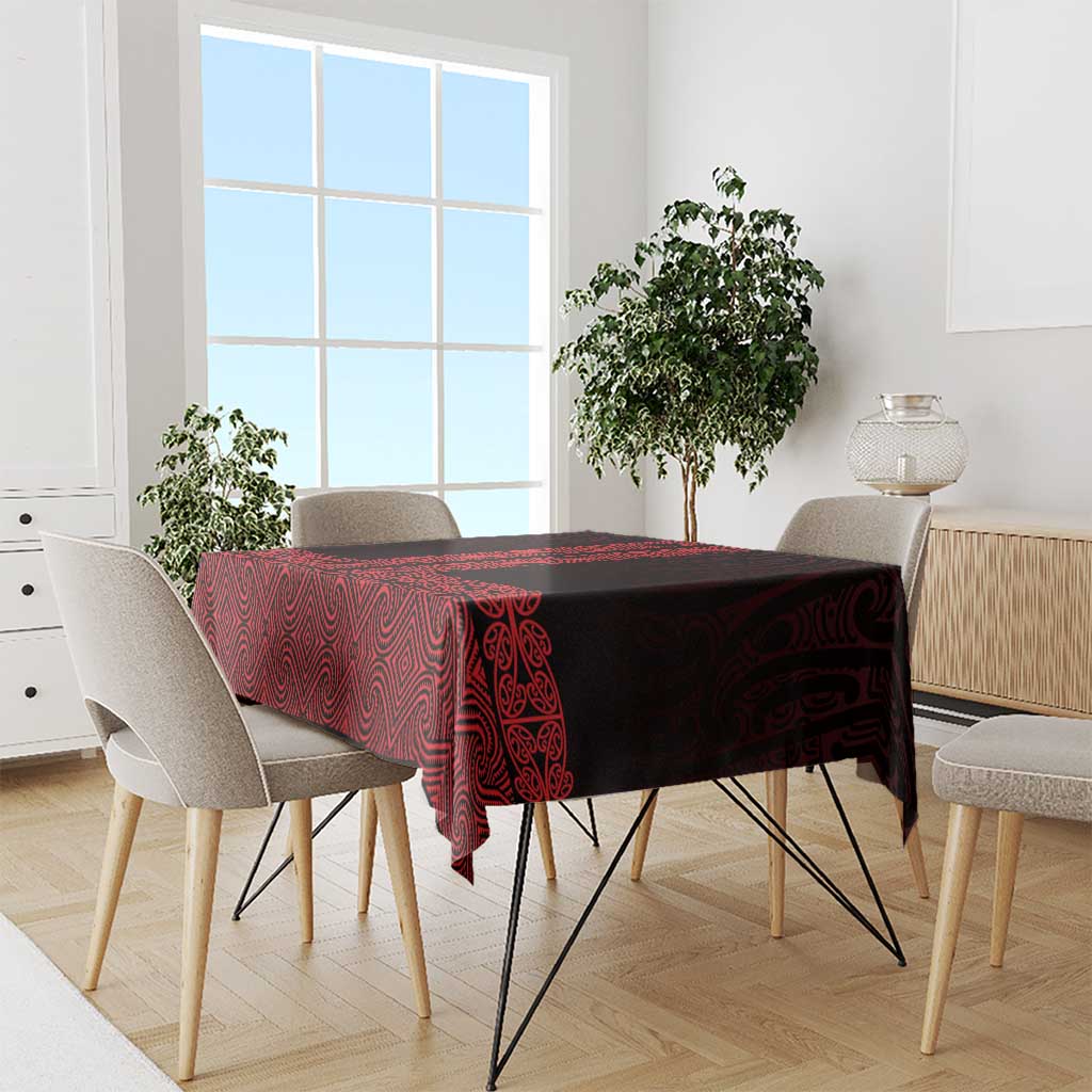 New Zealand Maori Kowhaiwhai Tablecloth Whero Maui and Mangopare LT9 - Polynesian Pride