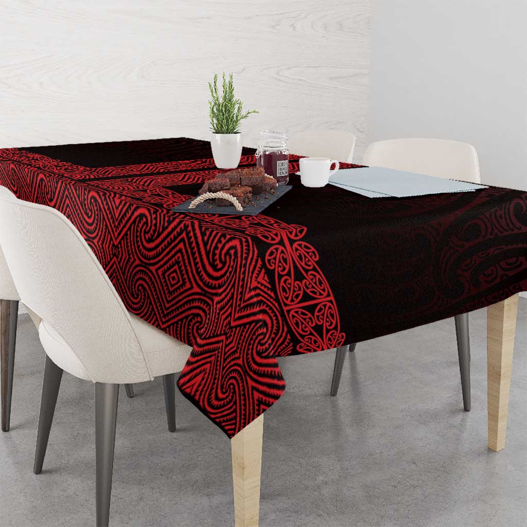 New Zealand Maori Kowhaiwhai Tablecloth Whero Maui and Mangopare LT9 - Polynesian Pride