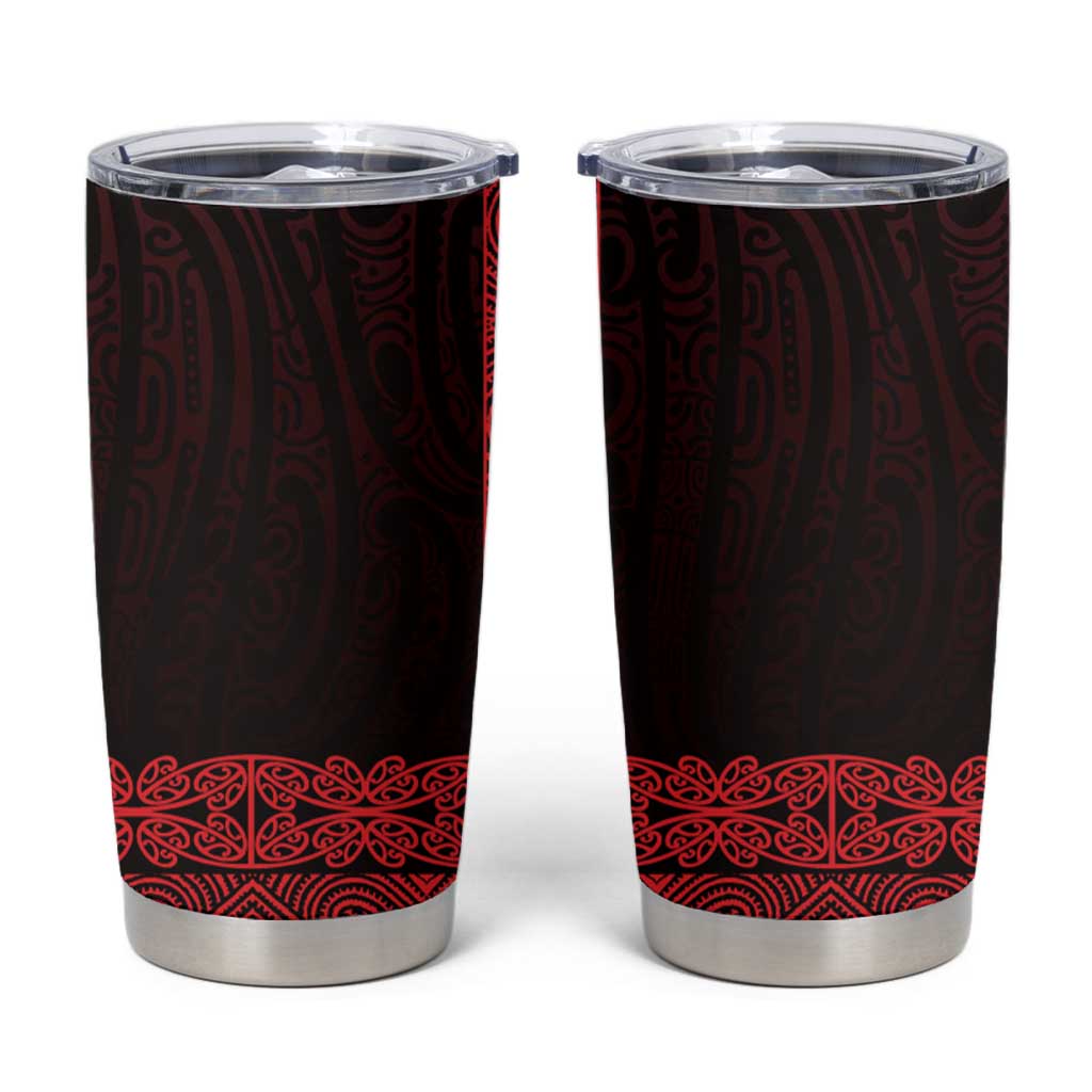 New Zealand Maori Kowhaiwhai Tumbler Cup Whero Maui and Mangopare