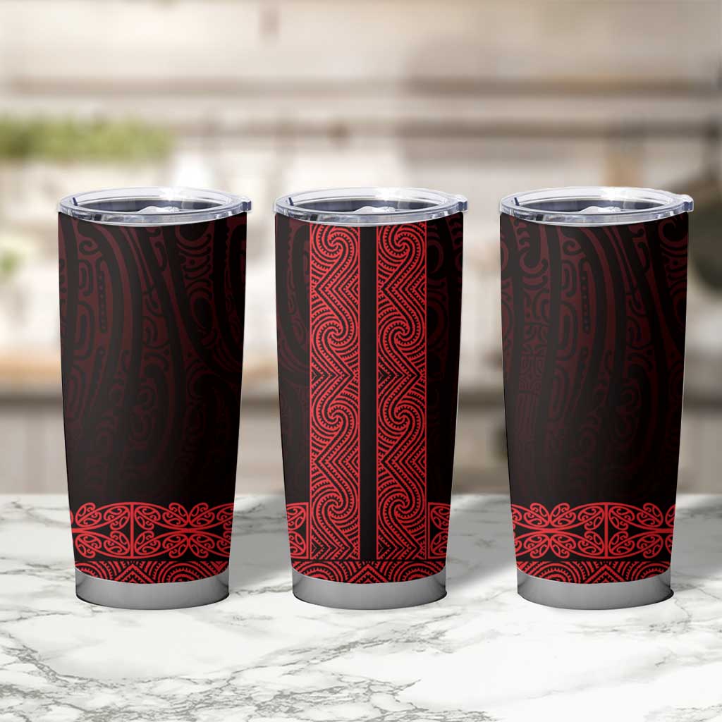 New Zealand Maori Kowhaiwhai Tumbler Cup Whero Maui and Mangopare LT9 - Polynesian Pride