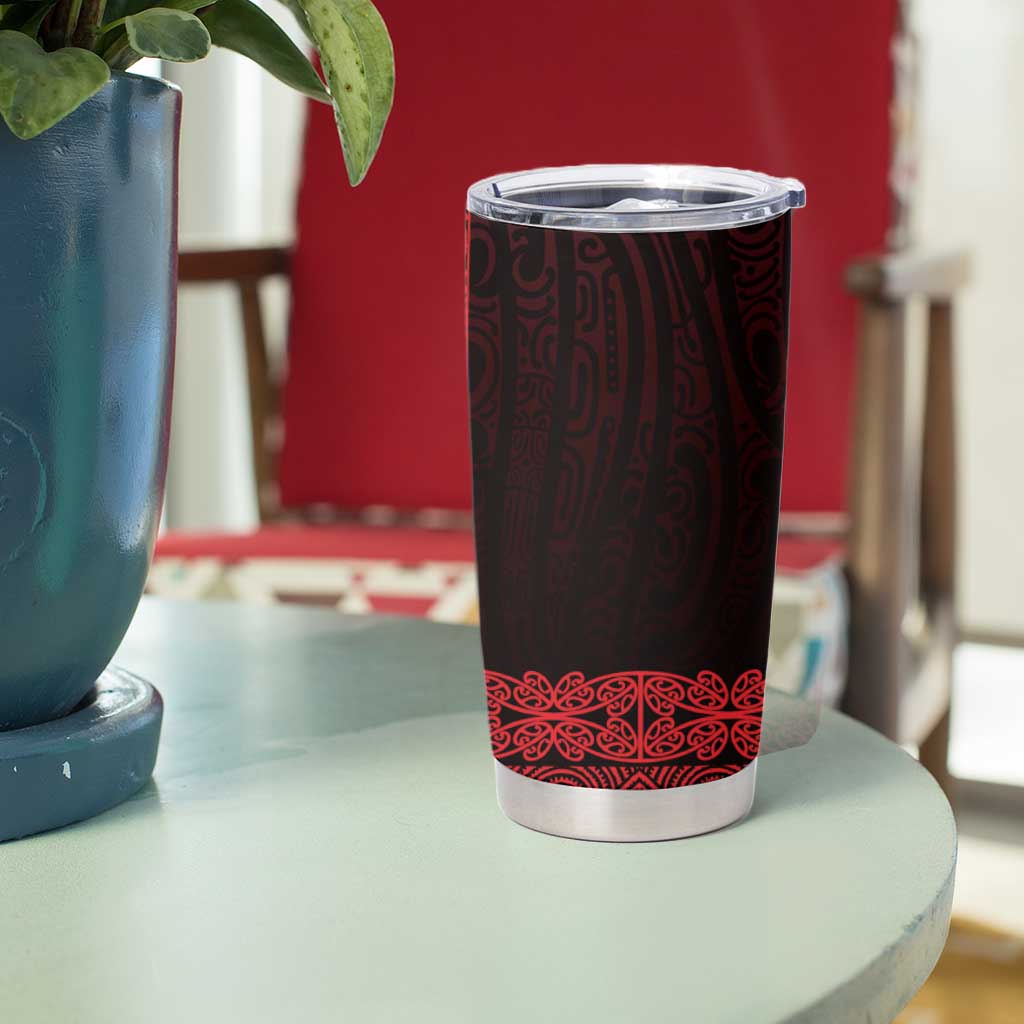 New Zealand Maori Kowhaiwhai Tumbler Cup Whero Maui and Mangopare LT9 - Polynesian Pride