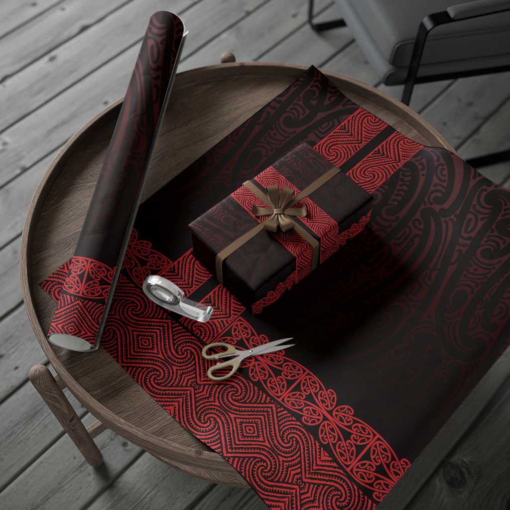 New Zealand Maori Kowhaiwhai Wrapping Paper Whero Maui and Mangopare LT9 - Polynesian Pride