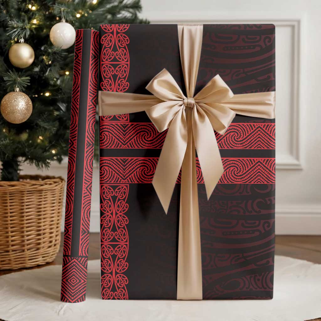 New Zealand Maori Kowhaiwhai Wrapping Paper Whero Maui and Mangopare LT9 - Polynesian Pride