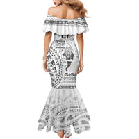 Custom Fiji Black Fern Mermaid Dress Maori Warroir with Fijian Masi Pattern LT9 - Polynesian Pride