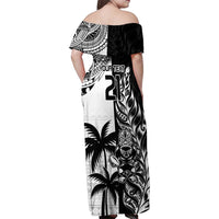 Custom Fiji New Zealand Family Matching Off Shoulder Maxi Dress and Hawaiian Shirt Maori mix Tapa Pattern Version LT9 - Polynesian Pride