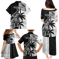 Custom Fiji New Zealand Family Matching Puletasi and Hawaiian Shirt Maori mix Tapa Pattern Version LT9 - Polynesian Pride