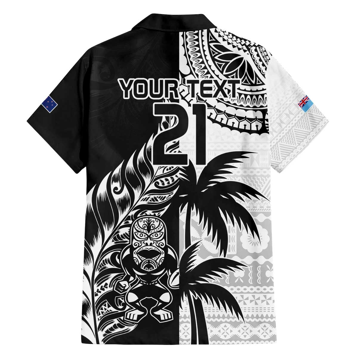 Custom Fiji New Zealand Family Matching Puletasi and Hawaiian Shirt Maori mix Tapa Pattern Version LT9 - Polynesian Pride