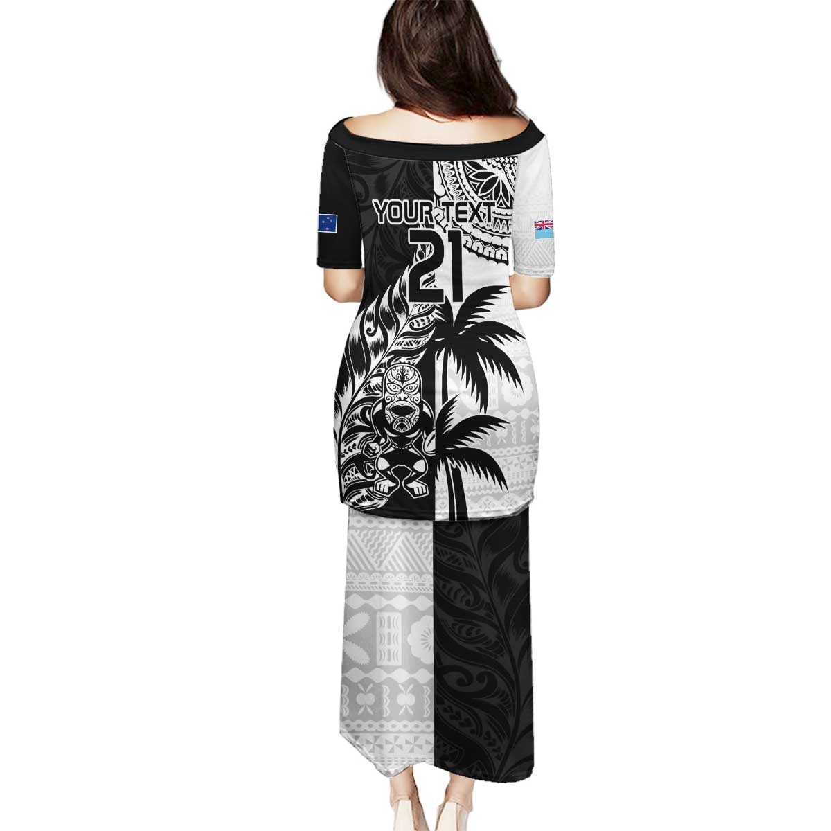 Custom Fiji New Zealand Family Matching Puletasi and Hawaiian Shirt Maori mix Tapa Pattern Version LT9 - Polynesian Pride