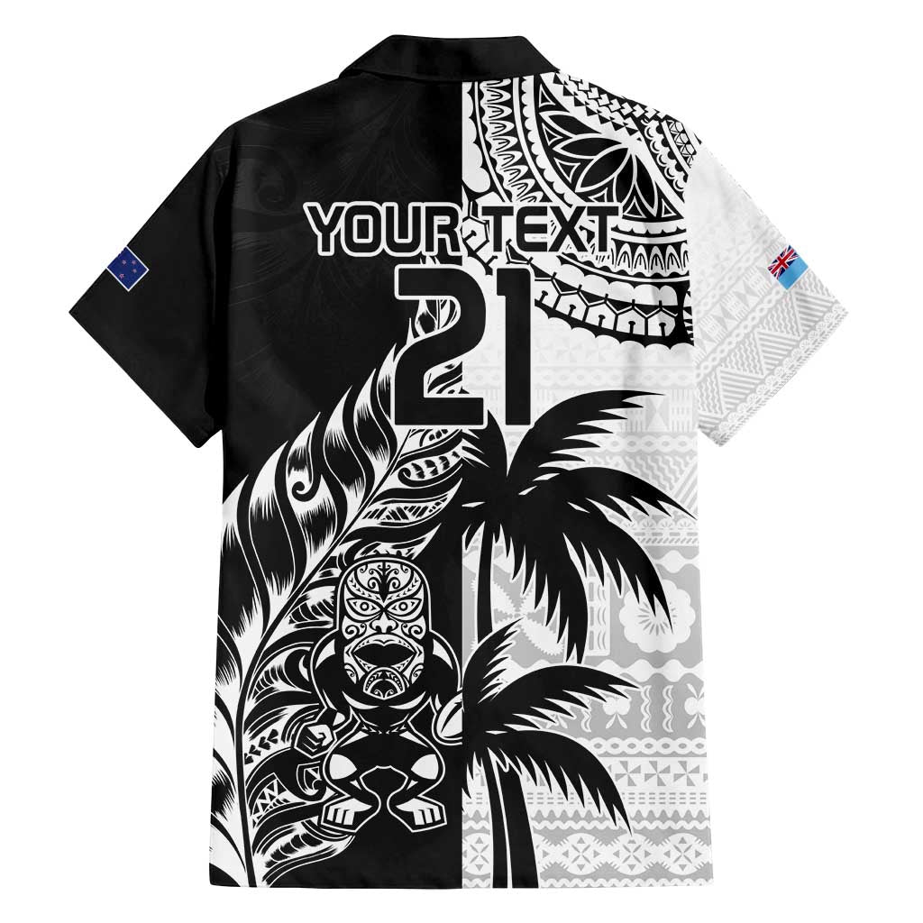 Custom Fiji New Zealand Family Matching Summer Maxi Dress and Hawaiian Shirt Maori mix Tapa Pattern Version LT9 - Polynesian Pride