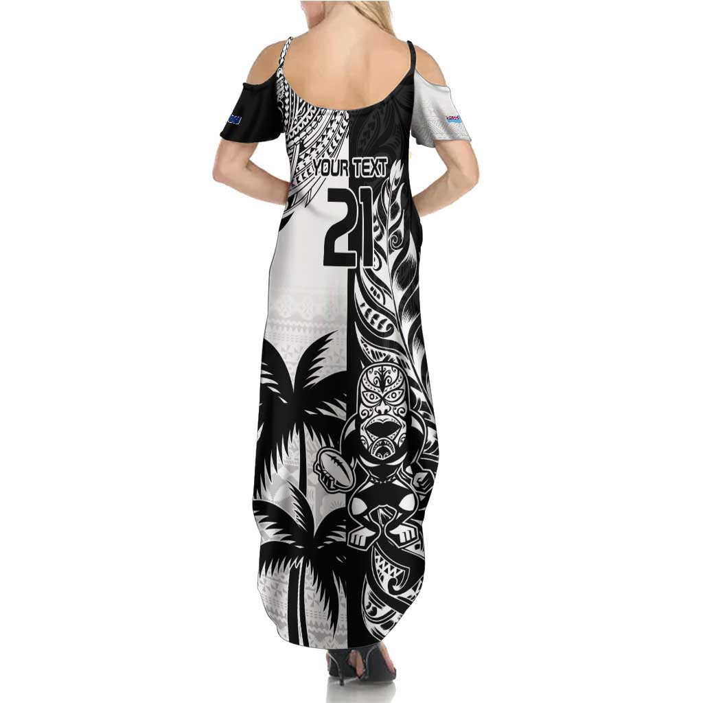 Custom Fiji New Zealand Family Matching Summer Maxi Dress and Hawaiian Shirt Maori mix Tapa Pattern Version LT9 - Polynesian Pride