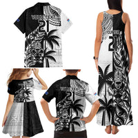 Custom Fiji New Zealand Family Matching Tank Maxi Dress and Hawaiian Shirt Maori mix Tapa Pattern Version LT9 - Polynesian Pride
