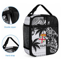 Custom Fiji New Zealand Lunch Bag Maori mix Tapa Pattern Version LT9 - Polynesian Pride