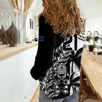 Custom Fiji New Zealand Women Casual Shirt Maori mix Tapa Pattern Version LT9 - Polynesian Pride
