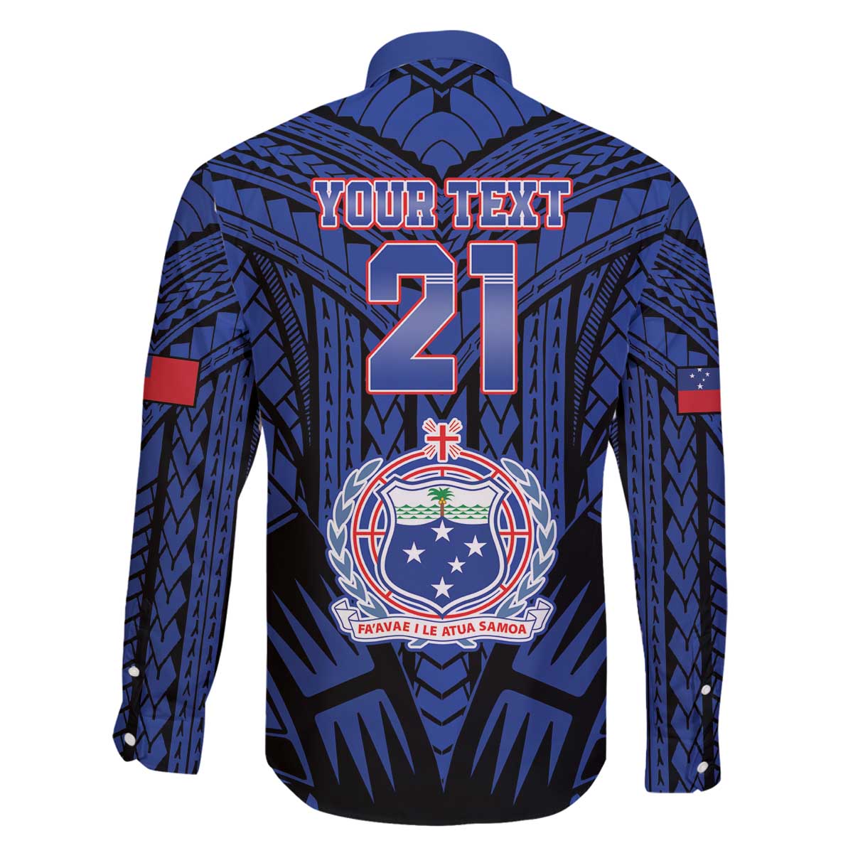 Custom Manu Samoa Sevens Rugby Family Matching Off The Shoulder Long Sleeve Dress and Hawaiian Shirt Samoan Tribal Tattoo LT9 - Polynesian Pride