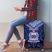 Custom Manu Samoa Sevens Rugby Luggage Cover Samoan Tribal Tattoo LT9 - Polynesian Pride