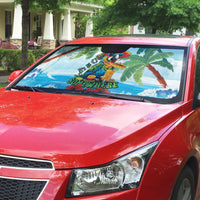Funny Parrot Margarita Five O'clock Somewhere Auto Sun Shade