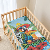Funny Parrot Margarita Five O'clock Somewhere Baby Bed Cover LT9 - Polynesian Pride