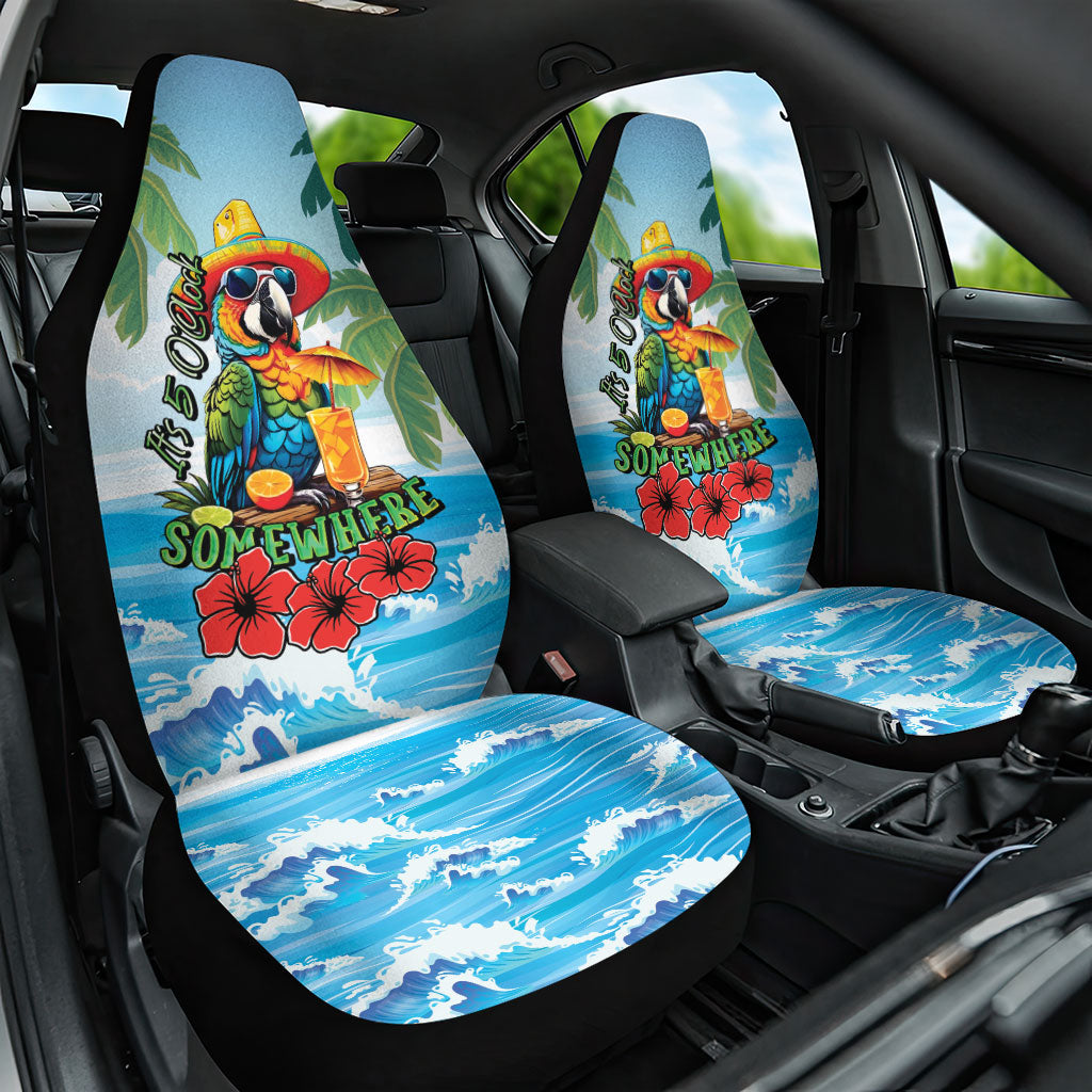 Funny Parrot Margarita Five O'clock Somewhere Car Seat Cover LT9 One Size Blue - Polynesian Pride