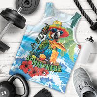 Funny Parrot Margarita Five O'clock Somewhere Men Tank Top