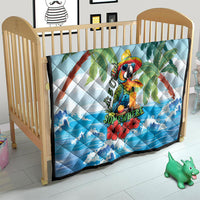 Funny Parrot Margarita Five O'clock Somewhere Quilt