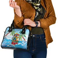 Funny Parrot Margarita Five O'clock Somewhere Shoulder Handbag