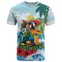 Funny Parrot Margarita Five O'clock Somewhere T Shirt