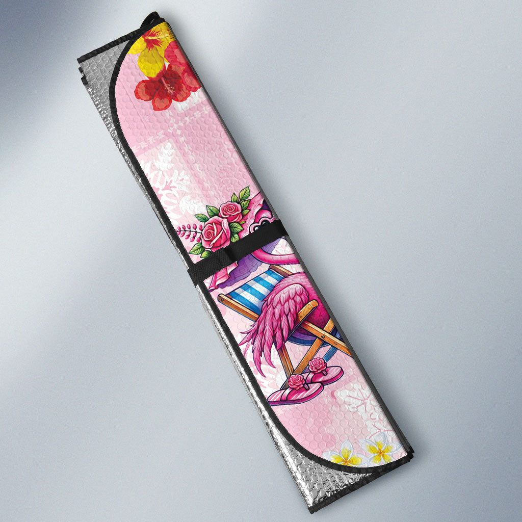 Hawaii Flamingo Hello Summer Auto Sun Shade Hawaiian Quilt Pattern LT9 - Polynesian Pride