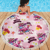 Hawaii Flamingo Hello Summer Beach Blanket Hawaiian Quilt Pattern LT9 - Polynesian Pride