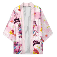 Hawaii Flamingo Hello Summer Kimono Hawaiian Quilt Pattern LT9 Unisex Pink - Polynesian Pride