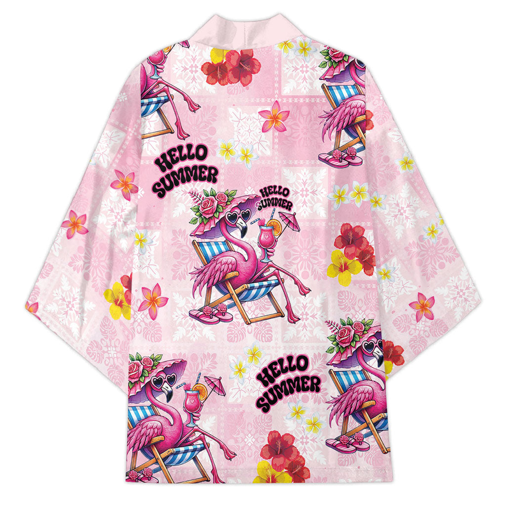 Hawaii Flamingo Hello Summer Kimono Hawaiian Quilt Pattern LT9 - Polynesian Pride