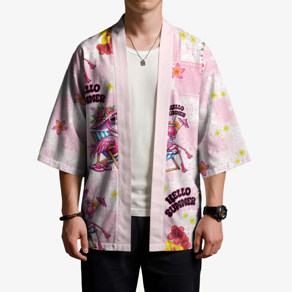 Hawaii Flamingo Hello Summer Kimono Hawaiian Quilt Pattern LT9 - Polynesian Pride