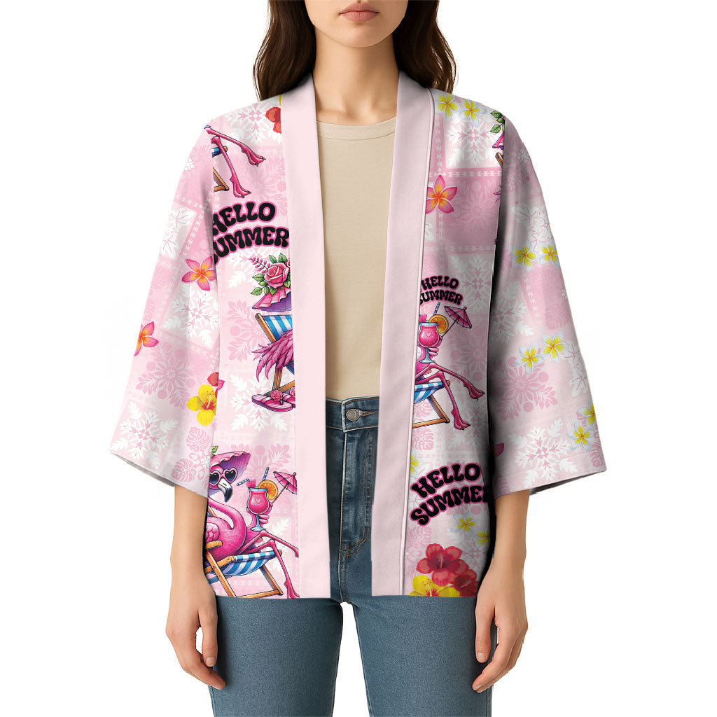 Hawaii Flamingo Hello Summer Kimono Hawaiian Quilt Pattern LT9 - Polynesian Pride