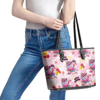 Hawaii Flamingo Hello Summer Leather Tote Bag Hawaiian Quilt Pattern LT9 - Polynesian Pride